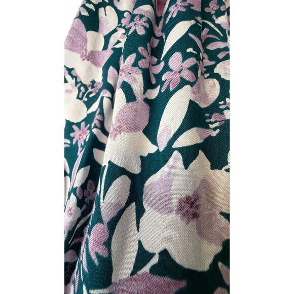 Polago Green and Purple Floral Dress - Size XXXL - Picture 10 of 14